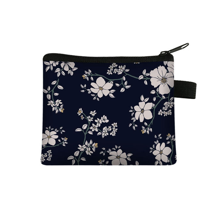 Wholesale Small Fresh Floral Coin Purse Ladies Portable Card Holder JDC-WT-Rongfei002