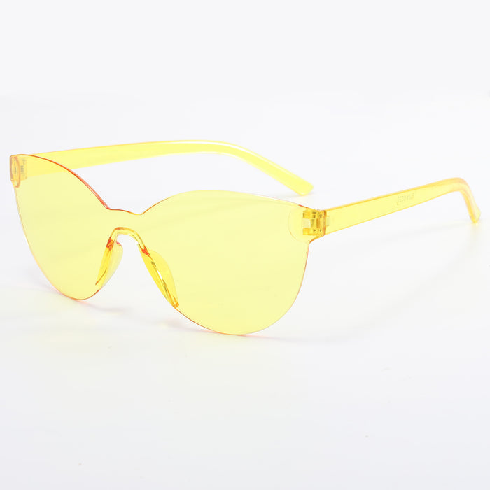 Lente de pc de color caramelo sin marco al por mayor Gafas de sol JDC-SG-YUH006