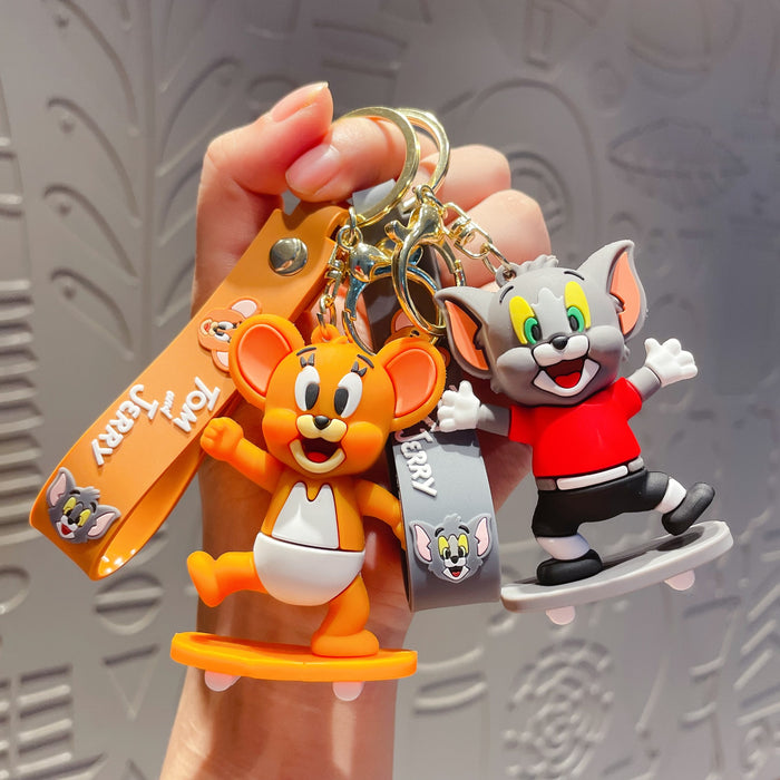 Wholesale Silicone Cute Cartoon Keychain JDC-KC-Chaow005