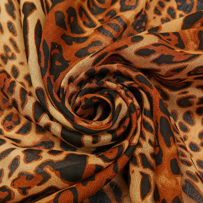 Wholesale Scarf Polyester Leopard Shawl Ladies Warm Thickened JDC-SF-Jiaw003