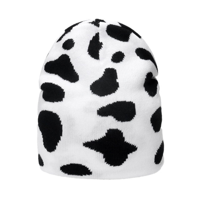 Sombrero de moda al por mayor Hat de la vaca acrílica del cebra leopardo de tejido tejido moq≥2 jdc-fh-yuanb025