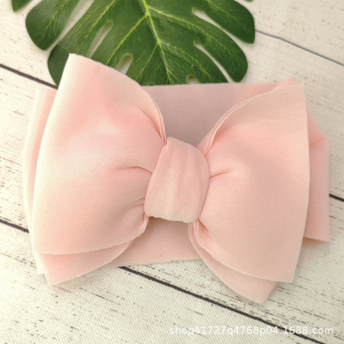 Wholesale baby soft and skin friendly space cotton bow sweatband MOQ≥10 JDC-HD-AMSR002