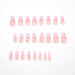 Jewelry WholesaleWholesale Nail Pieces Pink Rhinestone Finished NailArt JDC-NS-LFan016 Nail Stickers 乐畈 %variant_option1% %variant_option2% %variant_option3%  Factory Price JoyasDeChina Joyas De China
