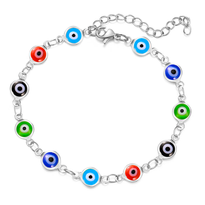 Wholesale Bracelets Copper Devil Eyes Colored Eyes MOQ≥5 JDC-BT-ShiC001