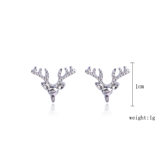Pendientes al por mayor Aleación de pendientes de sementales navideños Set Diamond Snowflake Bells JDC-ES-Many022
