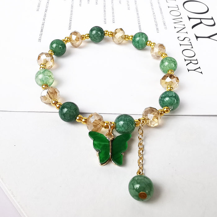 Imitation en gros bracelet en verre jade jdc-bt-lim006