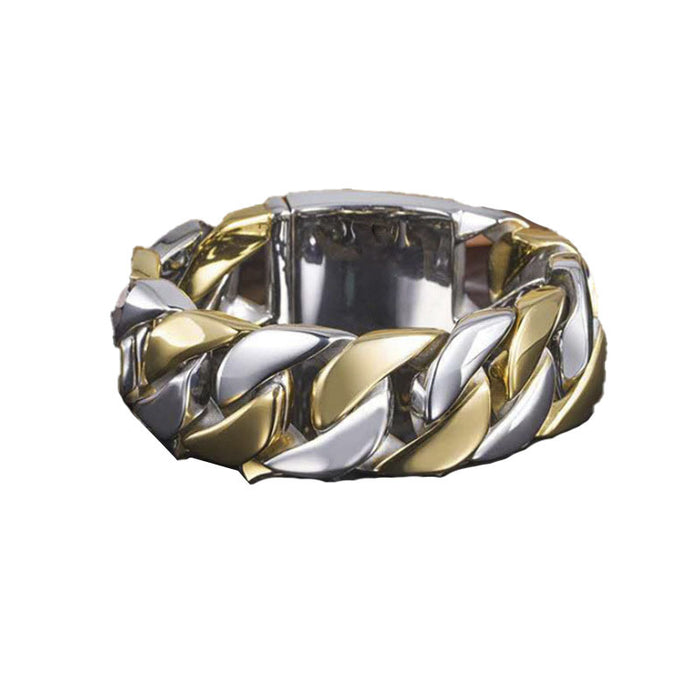 Wholesale Rings Alloy Double Color Cross Twist JDC-RS-WN150