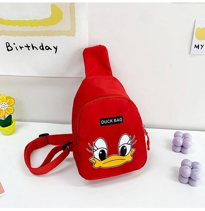 Wholesale duck chest bag cartoon cute children bag JDC-SD-KR062