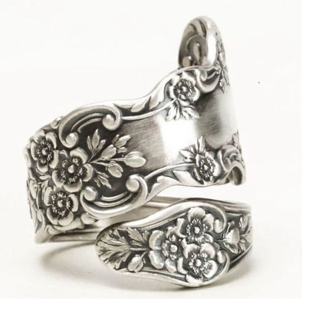 Anillos de flores de metal al por mayor MOQ≥2 JDC-RS-Juny002