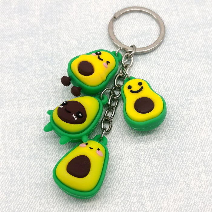 Jewelry WholesaleWholesale Creative PVC Simulation Avocado Keychain JDC-KC-DY014 Keychains 帝雁 %variant_option1% %variant_option2% %variant_option3%  Factory Price JoyasDeChina Joyas De China