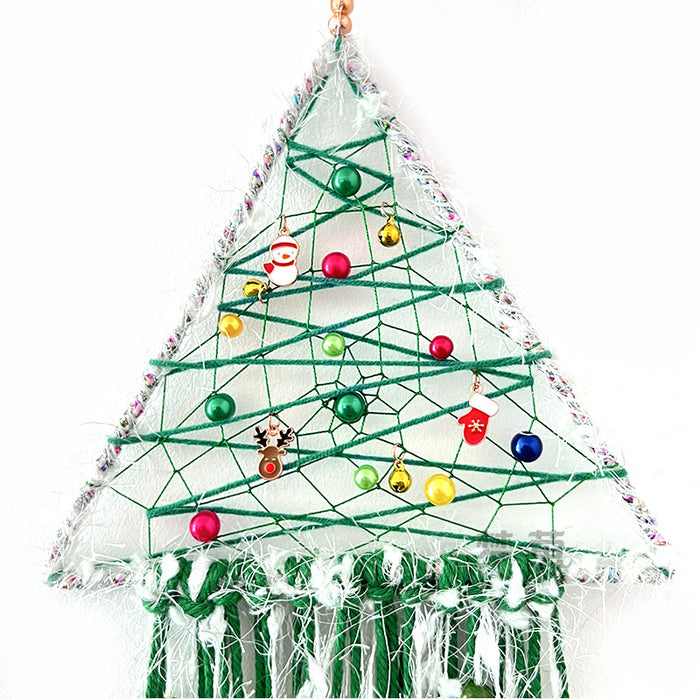 Wholesale Dream Catcher Iron Circle Christmas Tree Triangle Wind Chime Pendant with Lamp MOQ≥2 JDC-DC-MYing034