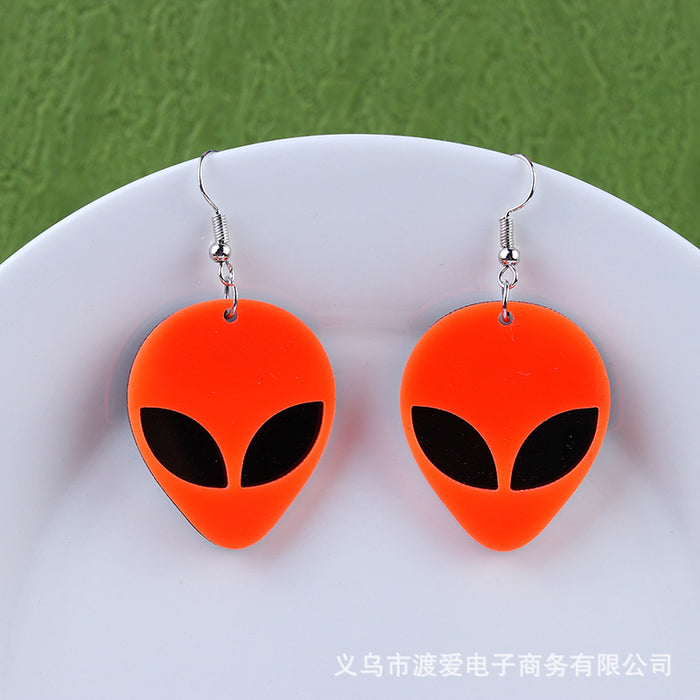 Wholesale Acrylic Alien Earring MOQ≥2 JDC-ES-DUAI012