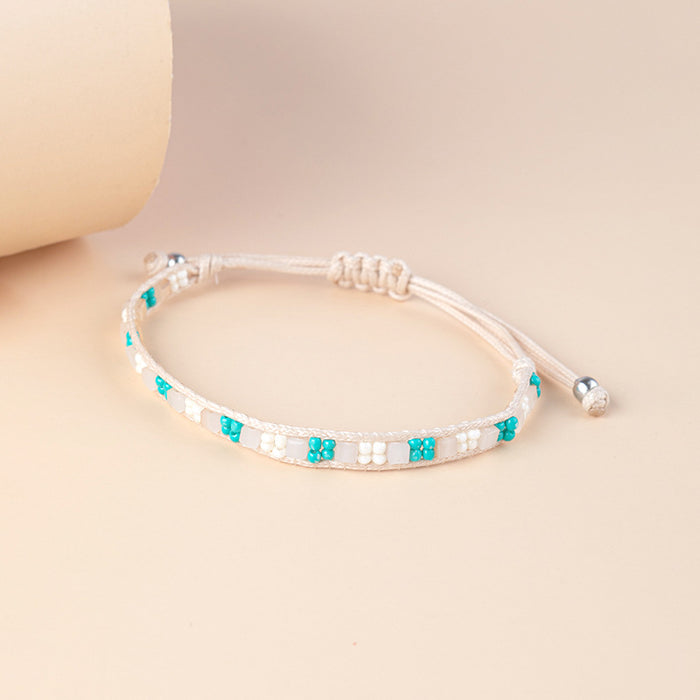 Wholesale Bracelet Crystal Contrast Color Adjustable Boho Bead Bracelet JDC-BT-XLH006