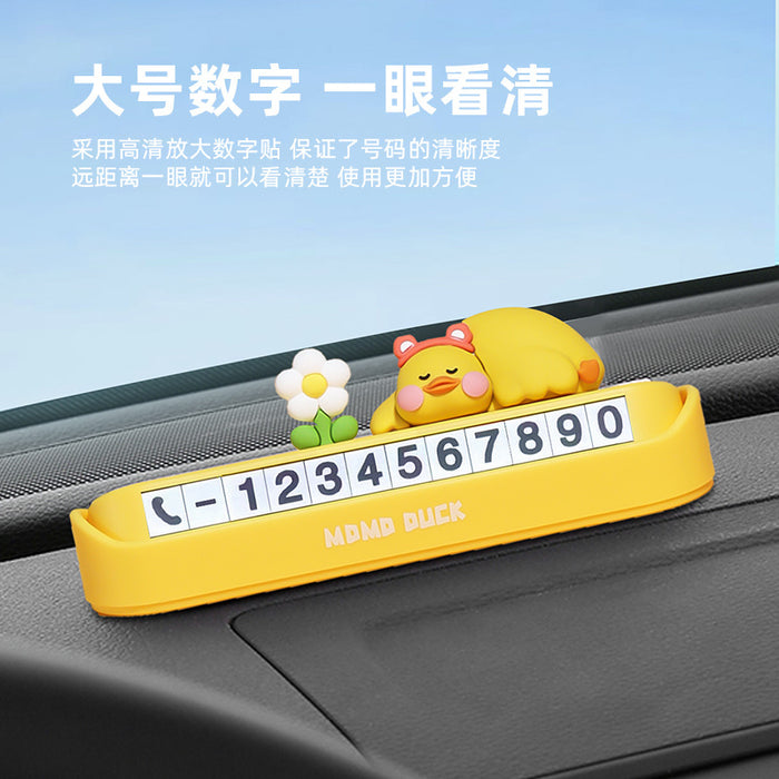 Accesorios para automóviles al por mayor PVC Cute Cartoon Numbar Plate se puede ocultar JDC-CA-XZH003