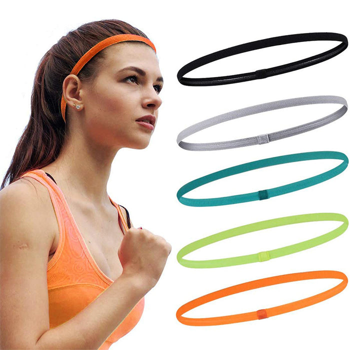 Wholesale Headband Polyester Cotton Unisex Non-Slip Silicone Strips Sports Yoga Running Football JDC-HD-YGe001