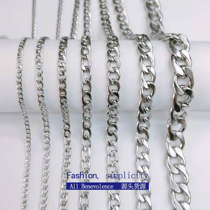 Wholesale Necklaces Titanium Men Hip Hop Punk MOQ≥2 JDC-NE-ZhongR001