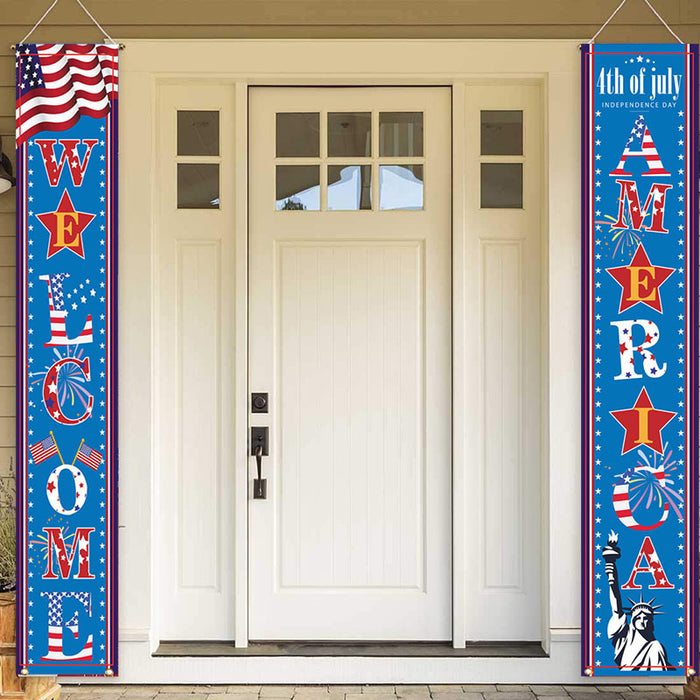 Wholesale July 4th Independence Day Porch Flags American Labor Day Memorial Day MOQ≥10 JDC-DC-ChongY001