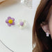Jewelry WholesaleWholesale asymmetric flower alloy stud earrings JDC-ES-HZQ005 Earrings 青之荷 %variant_option1% %variant_option2% %variant_option3%  Factory Price JoyasDeChina Joyas De China
