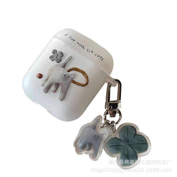 Wholesale Headphone Shell TPU Ceramic Kitten Soft Shell Transparent MOQ≥2 JDC-EPC-MoWang001