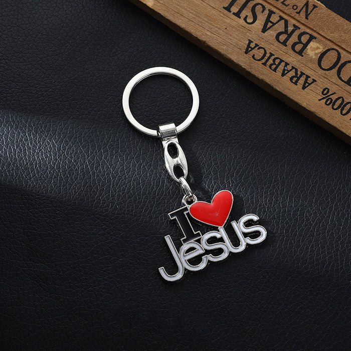 Amor al por mayor Jesus Alloy Keychain JDC-KC-XJN002