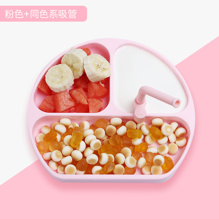 Copa de succión del plato de silicona para bebé al por mayor JDC-CC-GINEXUAN003