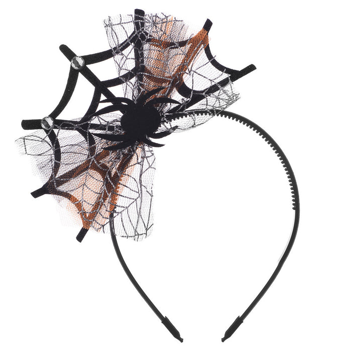 Wholesale Headband Cloth Web Spider Web Halloween JDC-HD-LanJ004