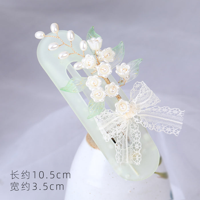 Wholesale plastic clear water shark clip hair clip JDC-HC-ZanNiang005