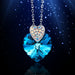 Jewelry WholesaleWholesale Heart Necklace Women Fashion Blu-ray Crystal Love JDC-NE-XunO053 Necklaces 循欧 %variant_option1% %variant_option2% %variant_option3%  Factory Price JoyasDeChina Joyas De China