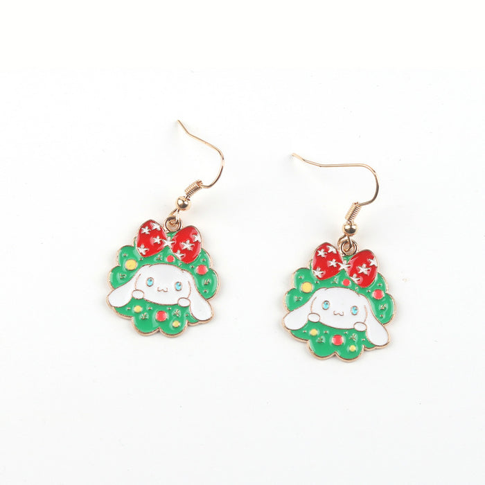 Wholesale Christmas Alloy Earrings JDC-ES-FuYu001