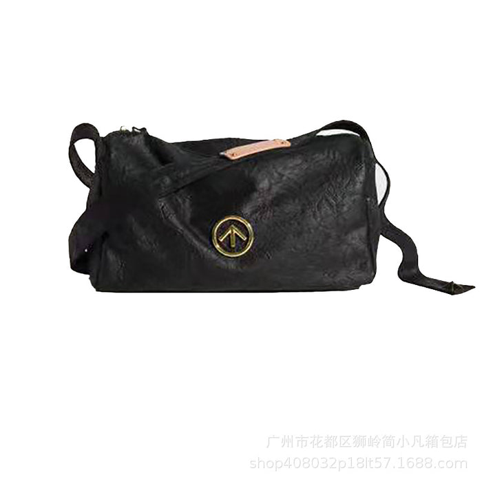 Wholesale Shoulder Bag PU Soft Waxy Large Capacity Pillow Bag Diagonal (F) JDC-SD-JXF006