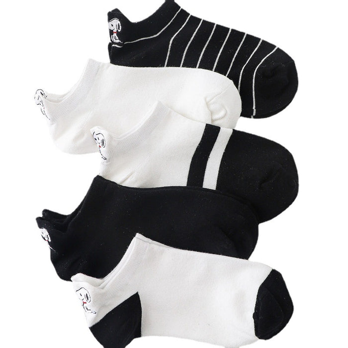 Calcetines al por mayor bordado de bordados para mujeres calcetines de botes tendencia personalidad jdc-sk-xyong002