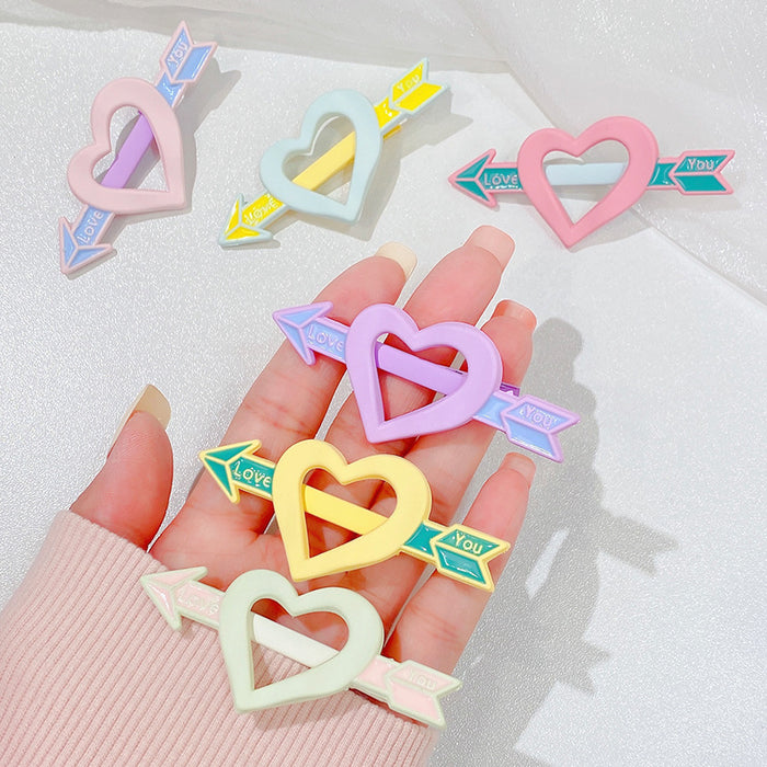 Wholesale one arrow through the heart hairpin female side broken hairpin JDC-HC-I405