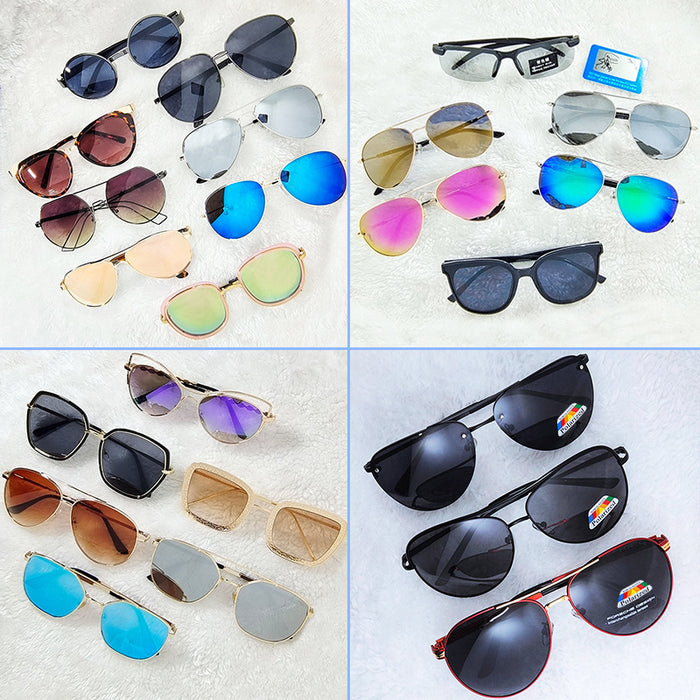 Wholesale 50pcs Random Resin Lens Sunglasses JDC-SG-LiangZ001