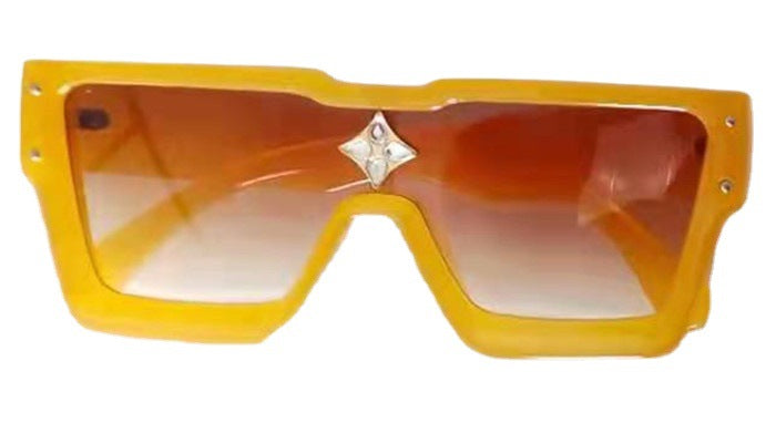 Gafas de sol al por mayor lentes de resina PC cuadros Moq≥2 (f) JDC-SG-QIC004