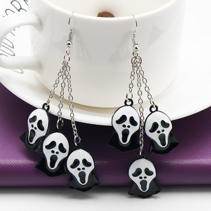 Wholesale Earrings Alloy Halloween Ghost Funny JDC-ES-Dsheng005