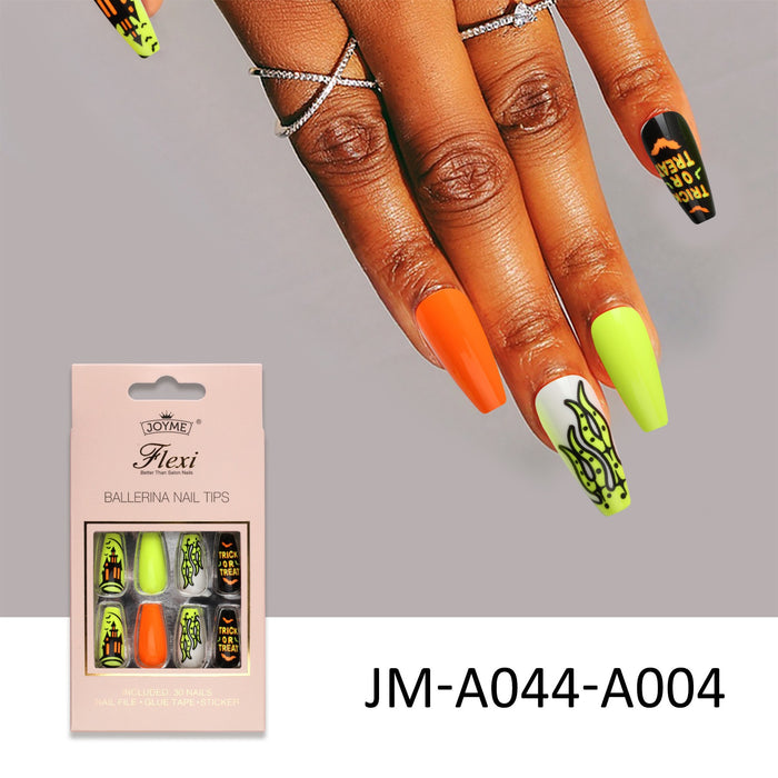 Wholesale nail pieces Halloween Cartoon A box of 30 pieces JDC-NS-anm001