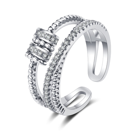 Jewelry WholesaleWholesale fortune ring S925 Silver Diamond Rings JDC-RS-BLX075 Rings 宝来兴 %variant_option1% %variant_option2% %variant_option3%  Factory Price JoyasDeChina Joyas De China