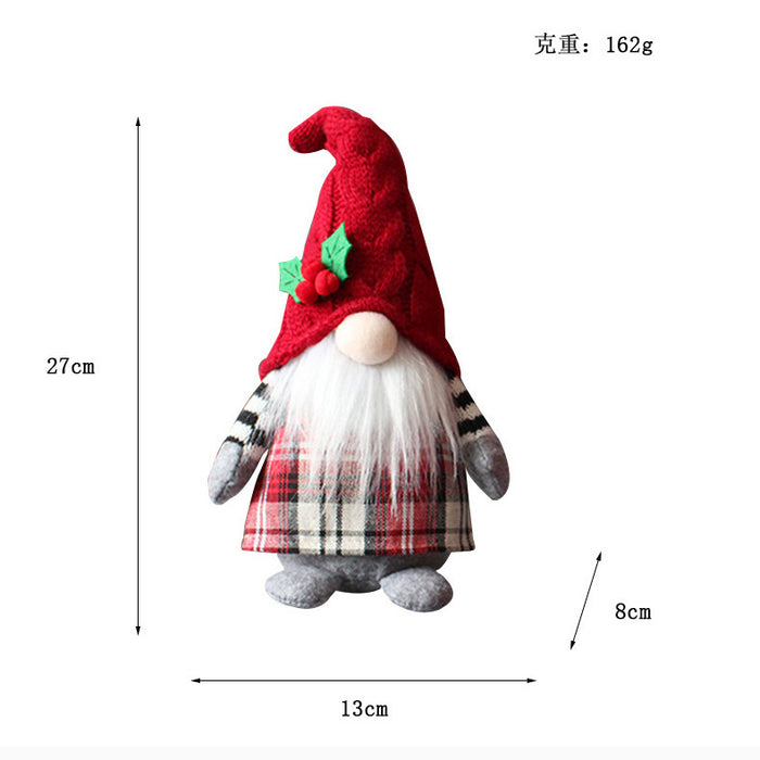 Wholesale Decorative Cloth Forest Old Man Cute Braids Faceless Doll Ornament JDC-OS-GangL033