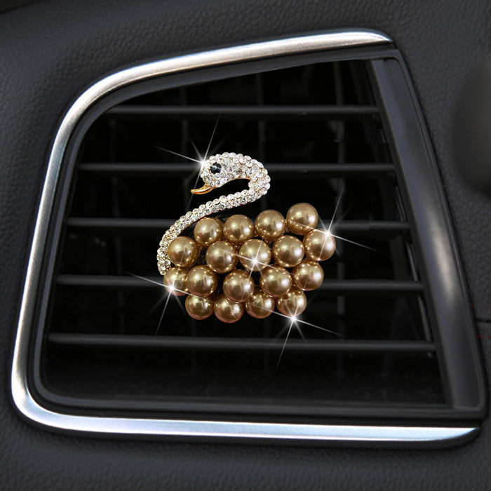 Wholesale Car Accessories Metal Pearl Swan Air Outlet Perfume Clip JDC-CA-ZNYK011