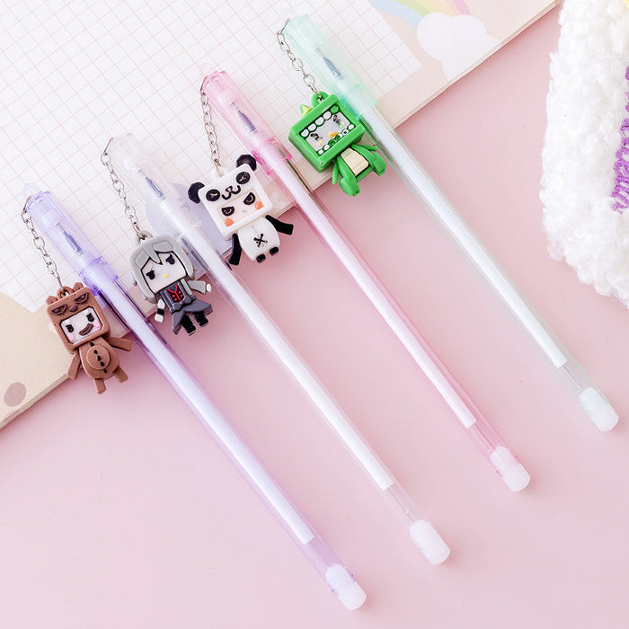 Wholesale pen plastic cute cartoon square mini villain MOQ≥2 JDC-BP-Weituo015
