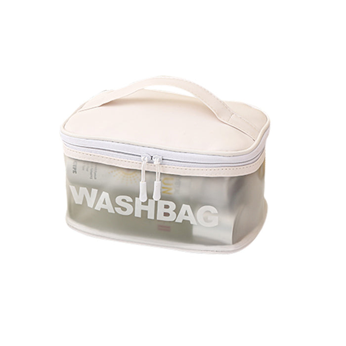 Wholesale Cosmetic bag PVC PU Transparent Large Capacity Waterproof Portable JDC-CB-ZhuoYue001