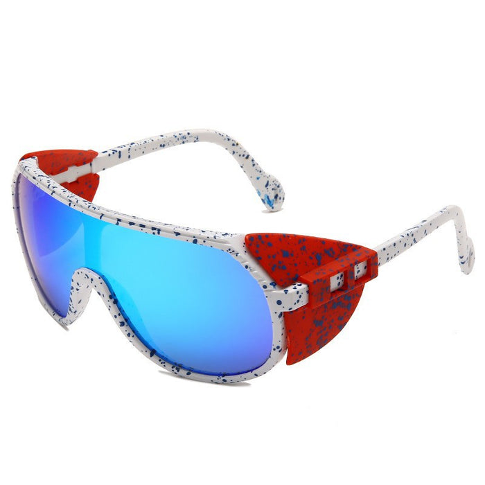 Wholesale Sunglasses PC One Piece Sports Wind Outdoor Riding Sunshade Mirrors MOQ≥2 JDC-SG-ZhuiF002