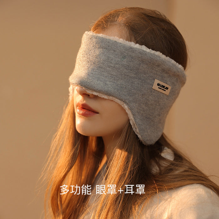Wholesale Earmuff lamb wool soundproof head-mounted anti-noise sleep MOQ≥2 JDC-EF-GuD009