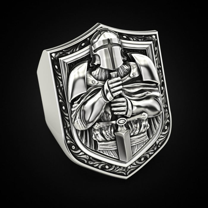 Swolesale Sword Knight Ring de aleación vintage JDC-RS-WN140