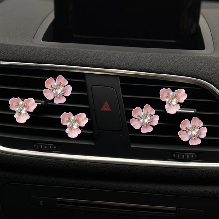 Wholesale Car Accessories Metal Five Petal Flowers Air Conditioner Air Outlet Aroma Decorative Clip JDC-CA-znyk021