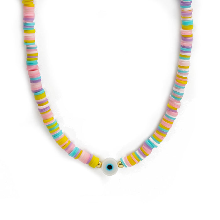 Wholesale soft ceramic necklace short necklace items JDC-NE-Baiding001