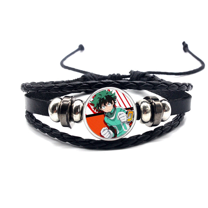 Wholesale Accessories Leather Bracelet Braided Adjustable MOQ≥2 (M) JDC-BT-YanY013
