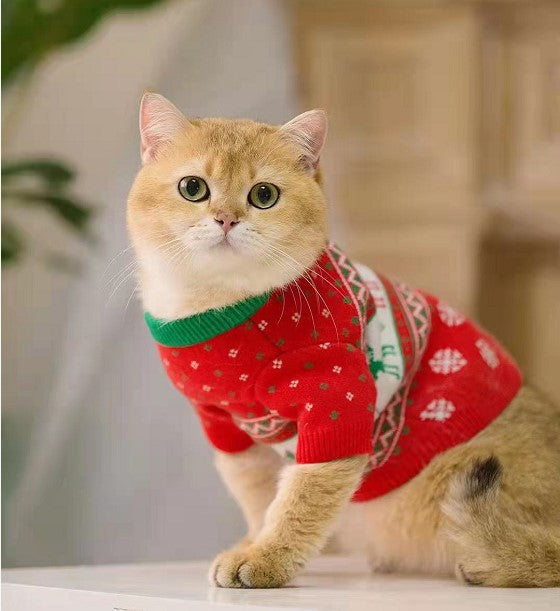 Pet Dog al por mayor Cat suéter de Navidad