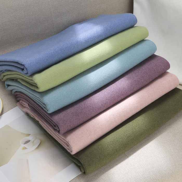 Wholesale Scarf Polyester Cotton Winter Thickening Warm Shawl Solid Color JDC-SF-Qianx002