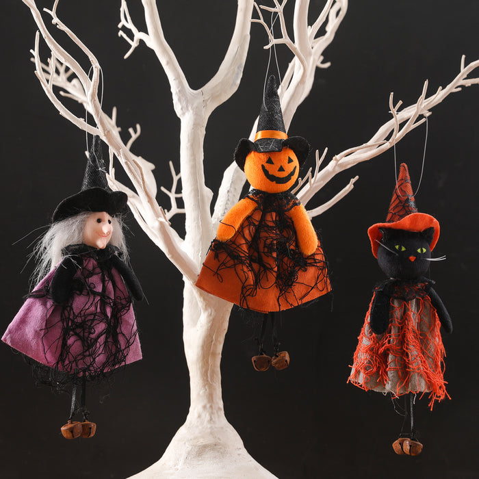 Wholesale toy cloth halloween pumpkin ghost witch MOQ≥2 JDC-FT-QuY005
